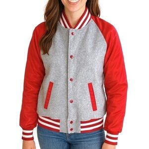 VTG 90’s Chalk Line Red Nylon Satin Fleece‎ Unisex Jacket, Sz 18/20, NWT